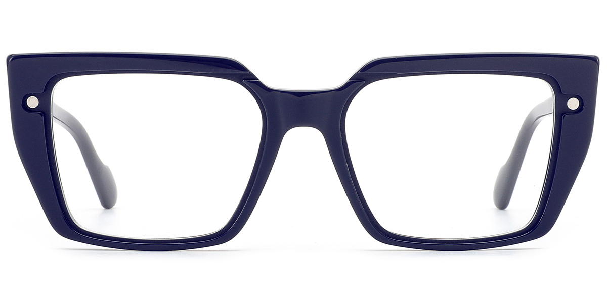 Acetate Square Reading Glasses blue