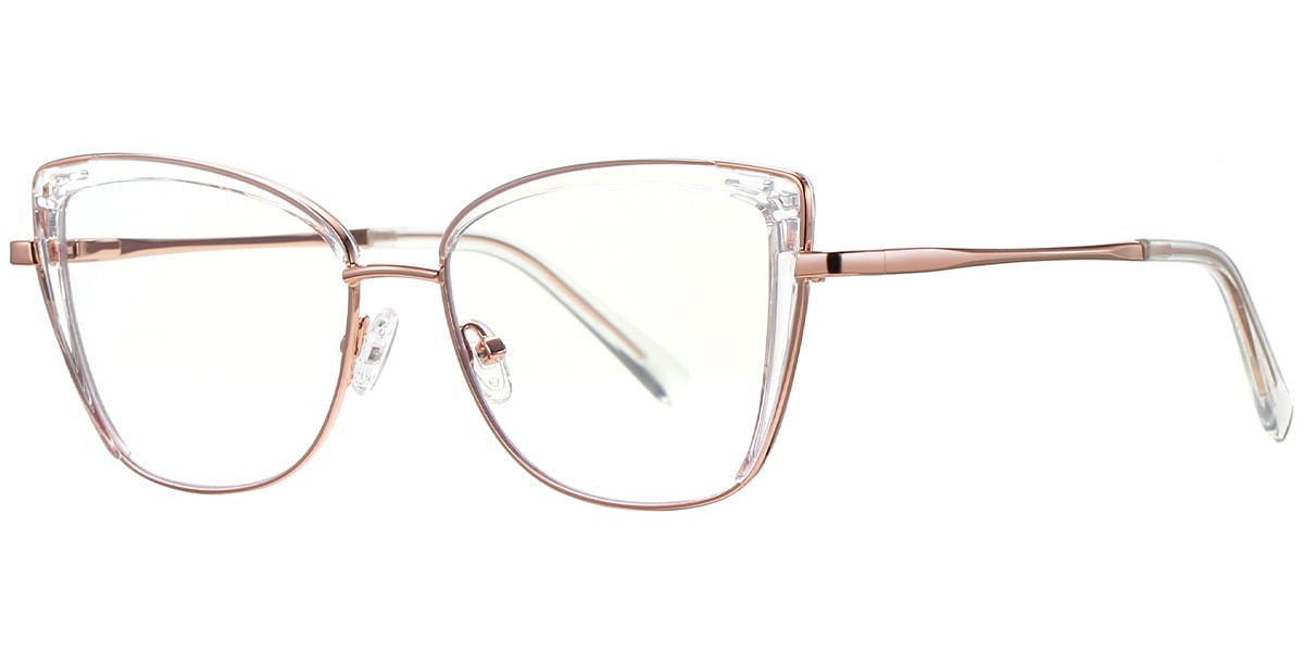 Cat Eye Reading Glasses translucent-white