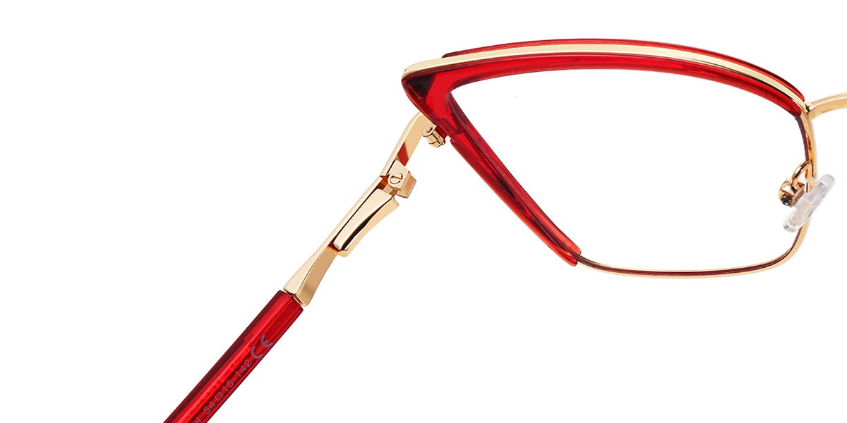 Cat Eye Reading Glasses translucent-red