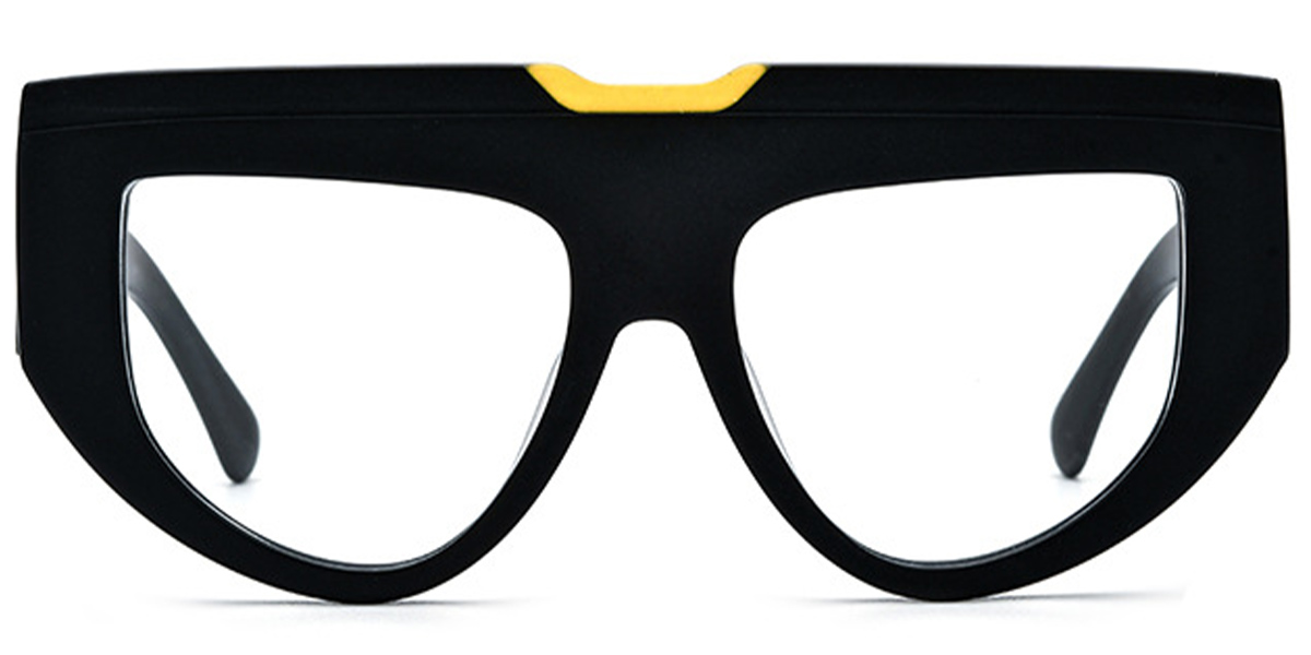 Acetate Geometric Reading Glasses pattern-black