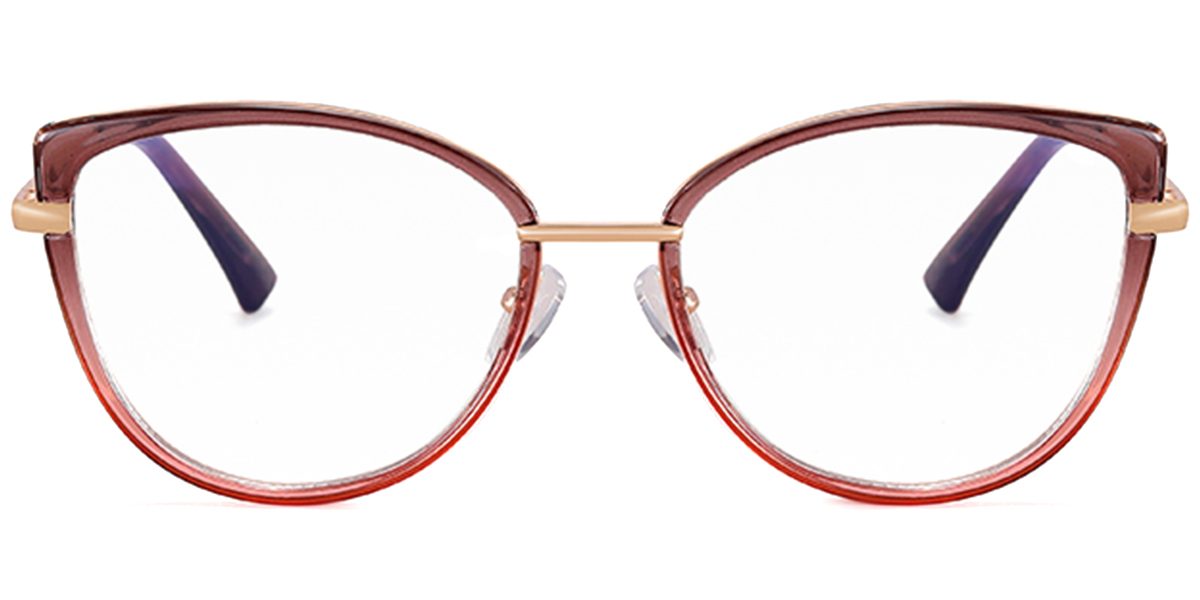 Cat Eye Reading Glasses gradient_pink