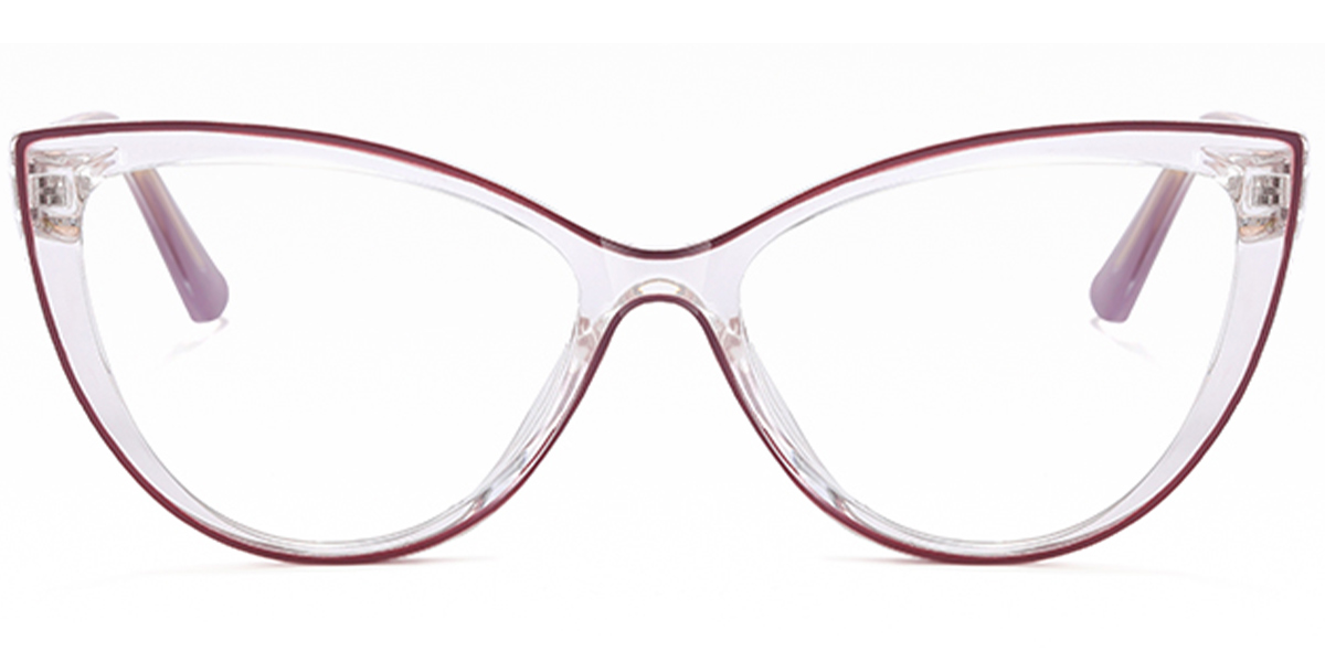 Cat Eye Reading Glasses pattern-brown