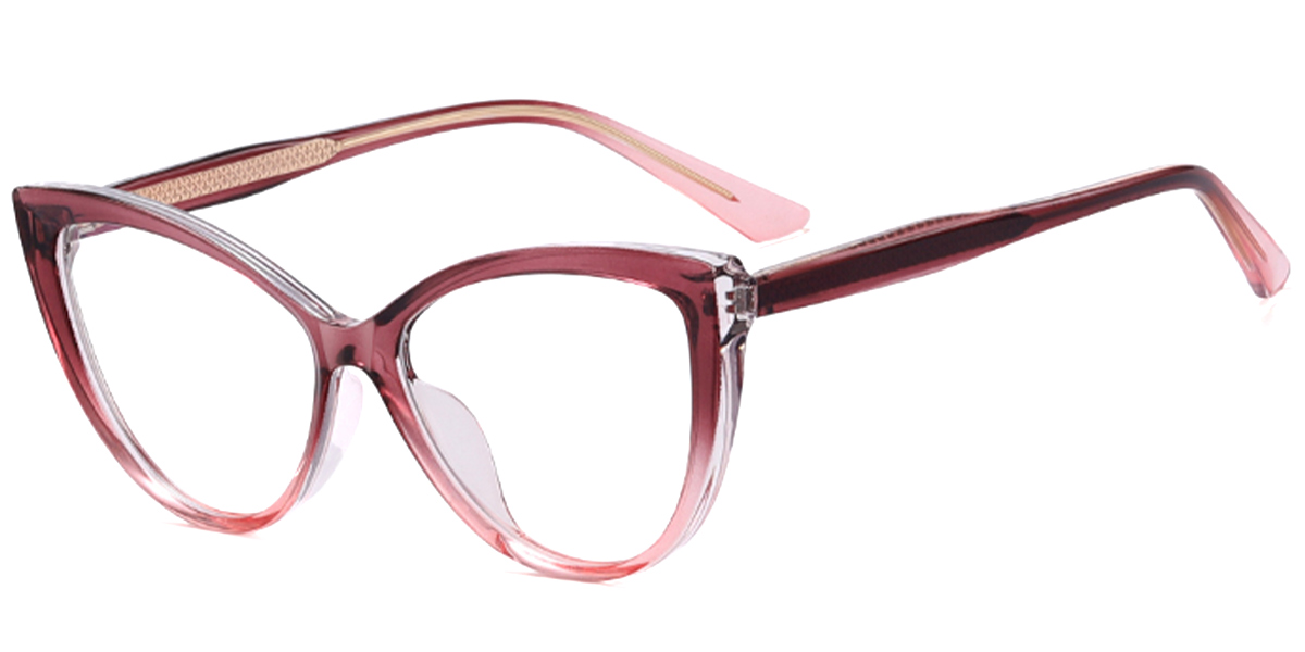 Cat Eye Reading Glasses gradient_pink