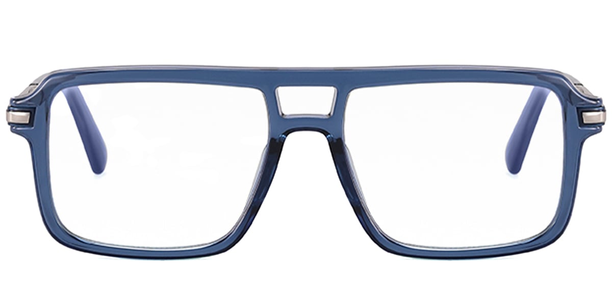 Kid's Aviator Reading Glasses translucent-blue