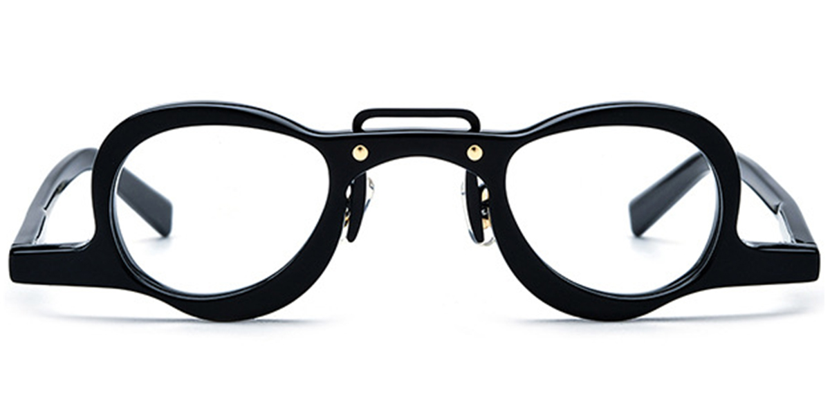 Acetate Geometric Reading Glasses black