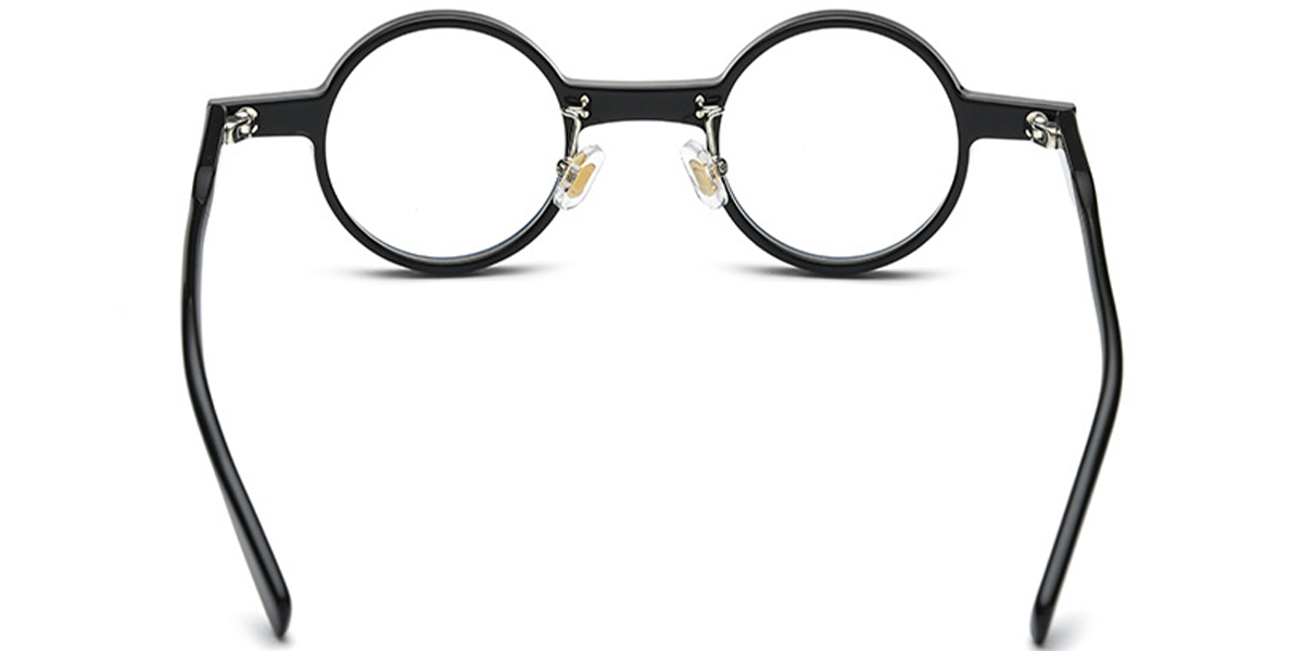 Acetate Round Reading Glasses black