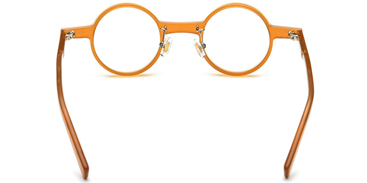 Acetate Round Reading Glasses orange