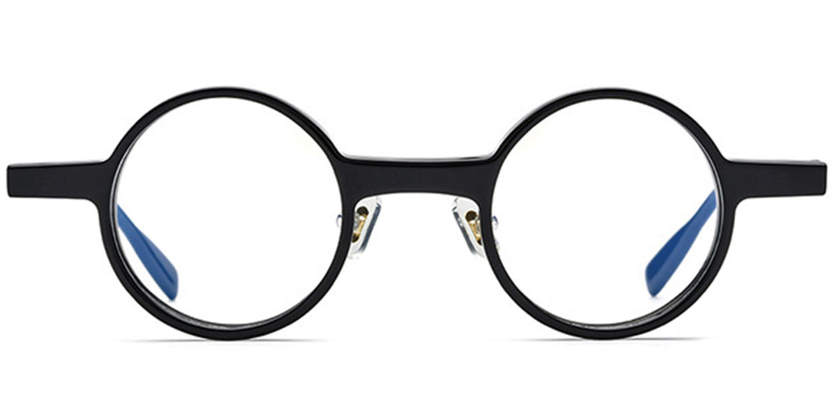 Acetate Round Reading Glasses black