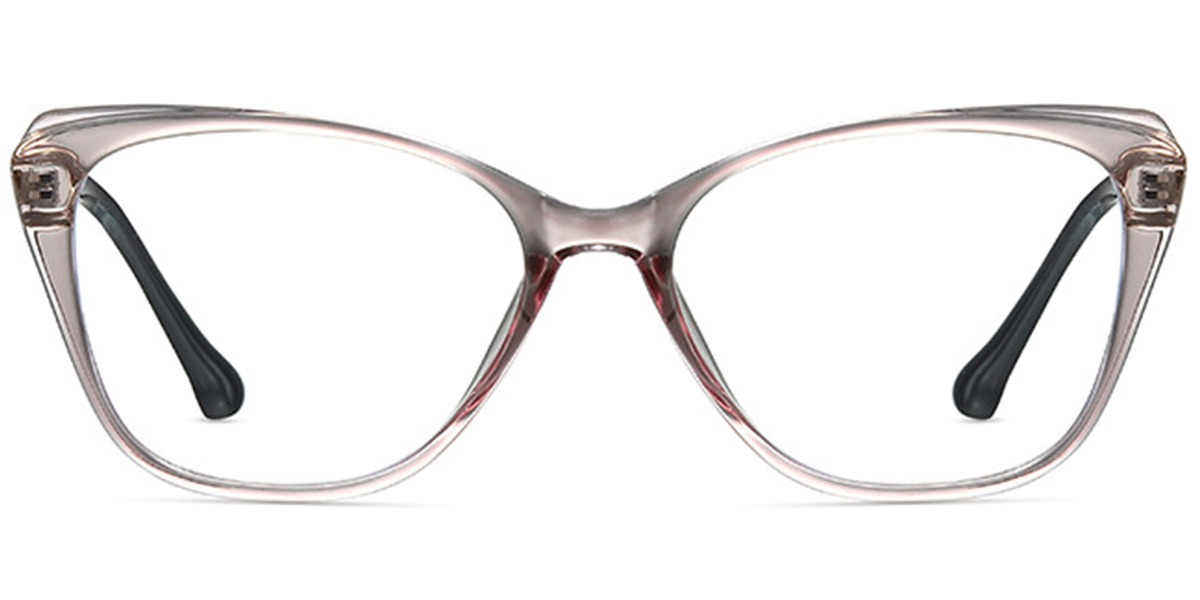 Cat Eye Reading Glasses translucent-purple