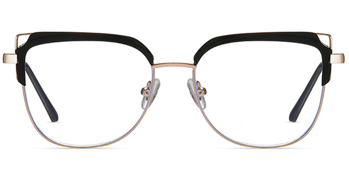 Cat Eye Reading Glasses black-gold