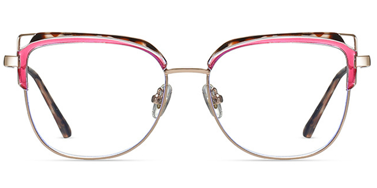 Cat Eye Reading Glasses pattern-rose