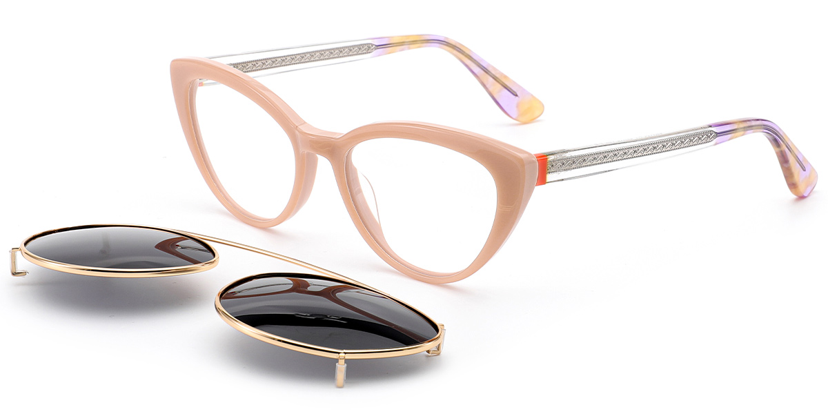 Acetate Cat Eye Reading Glasses brown