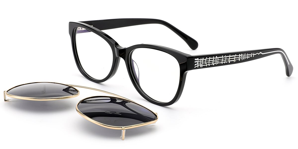 Acetate Square Reading Glasses black