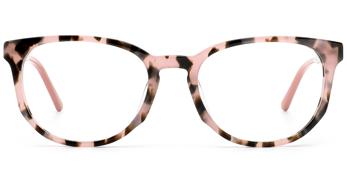 Acetate Square Reading Glasses pattern-pink