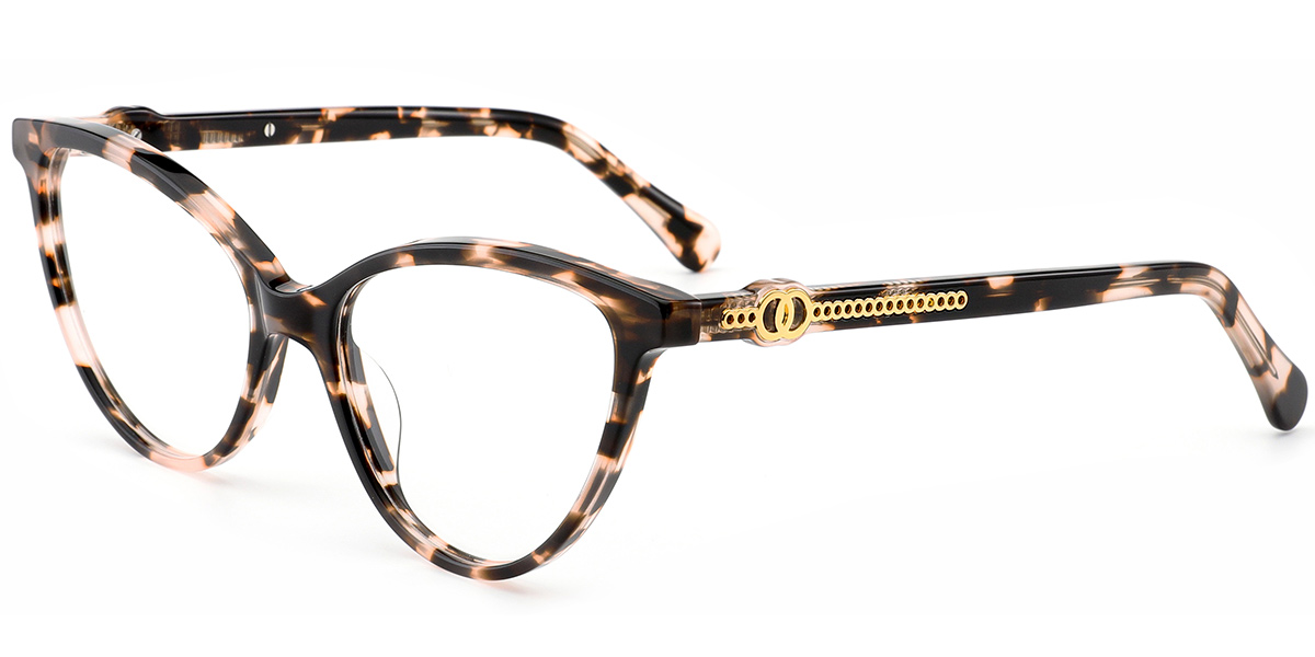 Acetate Cat Eye Reading Glasses pattern-pink