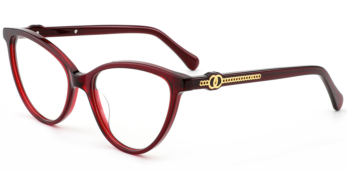 Acetate Cat Eye Reading Glasses red