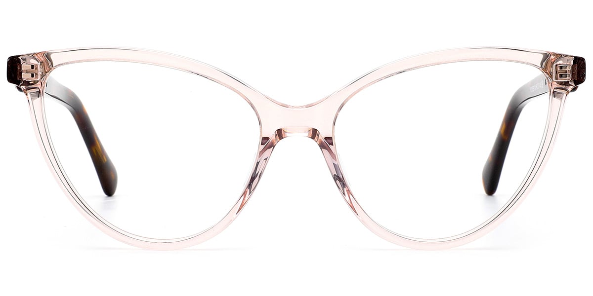 Acetate Cat Eye Reading Glasses translucent-pink