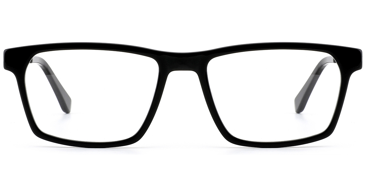 Acetate Rectangle Reading Glasses black