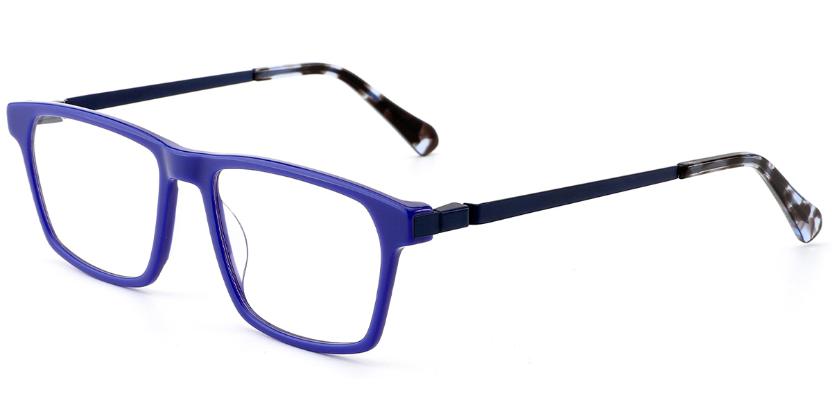 Acetate Rectangle Reading Glasses blue