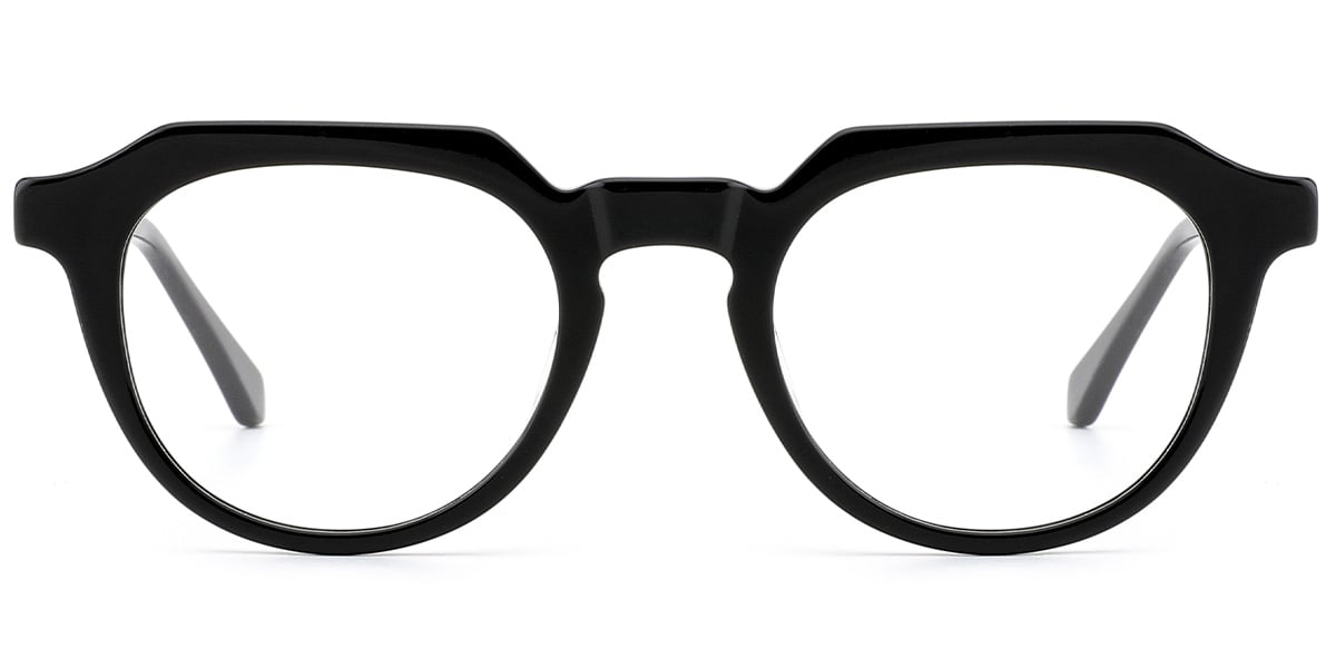 Acetate Geometric Reading Glasses black