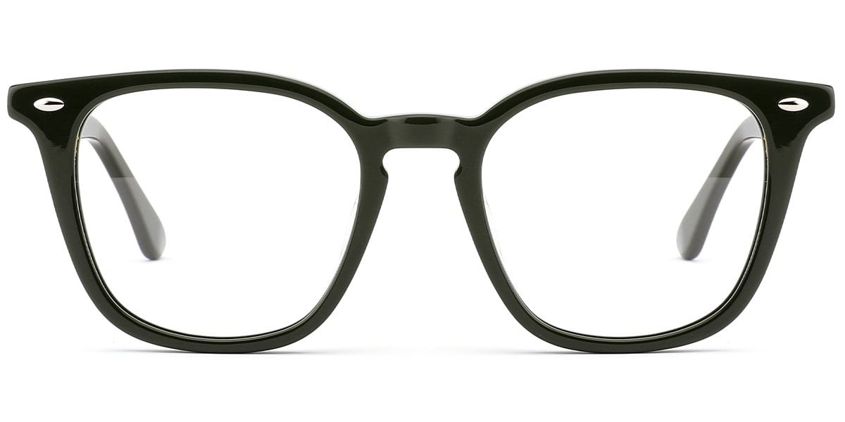 Acetate Square Reading Glasses green