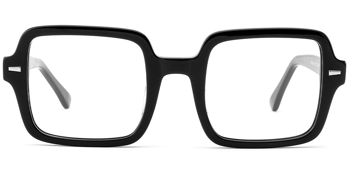 Acetate Square Reading Glasses black