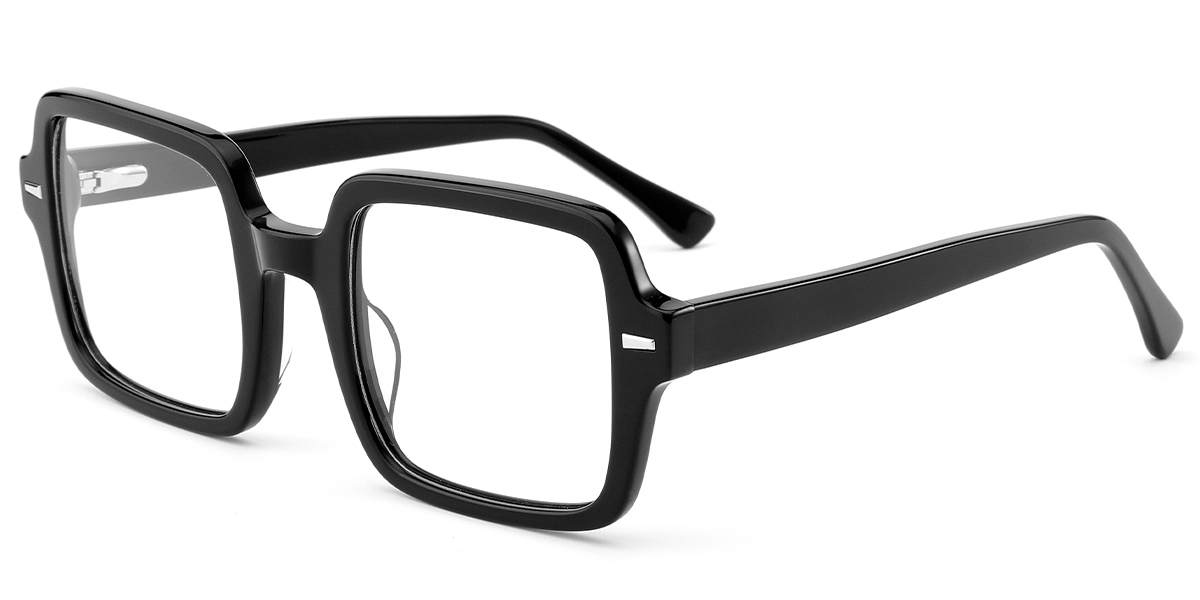 Acetate Square Reading Glasses black