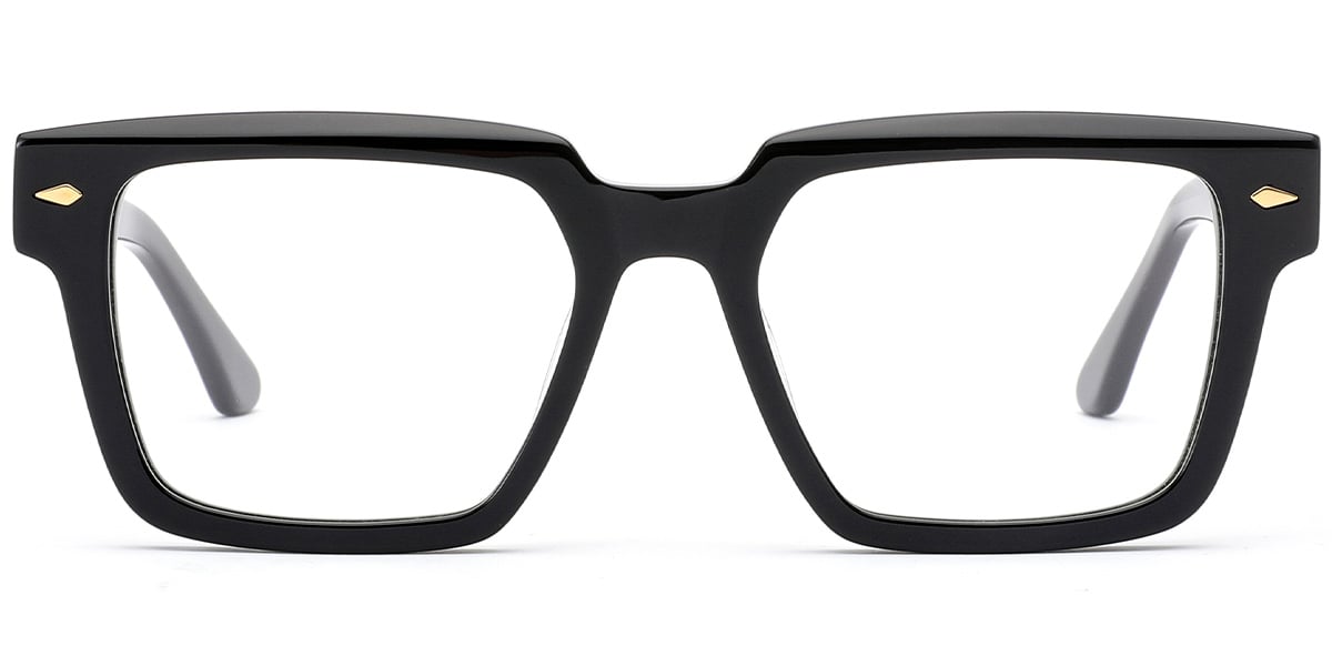 Acetate Square Reading Glasses black