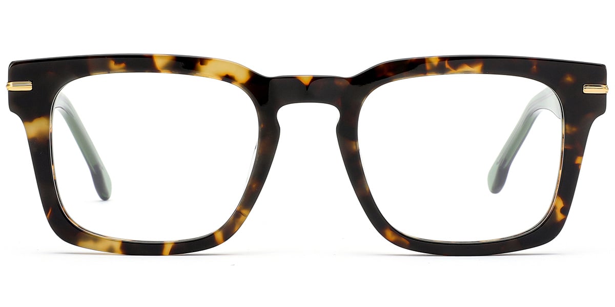 Acetate Square Reading Glasses pattern-black