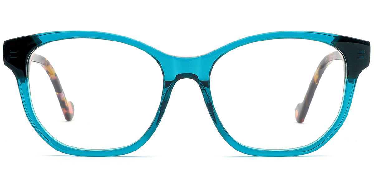 Acetate Cat Eye Reading Glasses translucent-blue