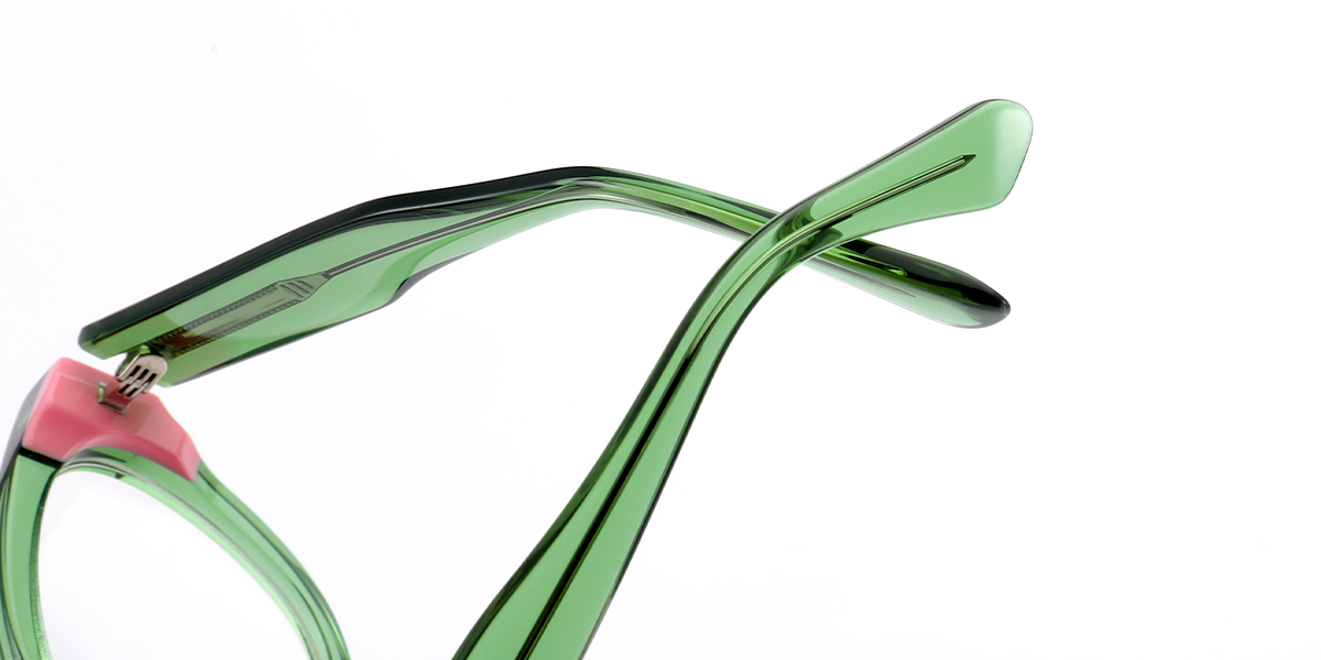 Acetate Cat Eye Reading Glasses translucent-green