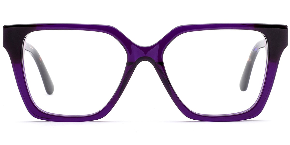 Acetate Square Reading Glasses purple