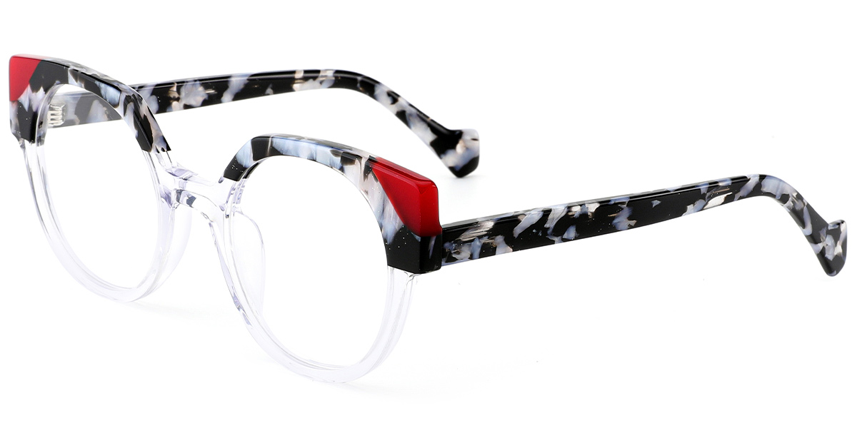 Acetate Cat Eye Reading Glasses pattern-translucent