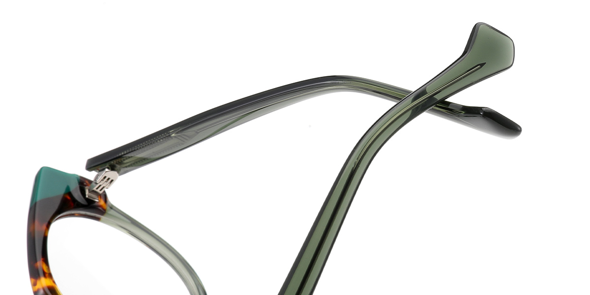 Acetate Cat Eye Reading Glasses pattern-green