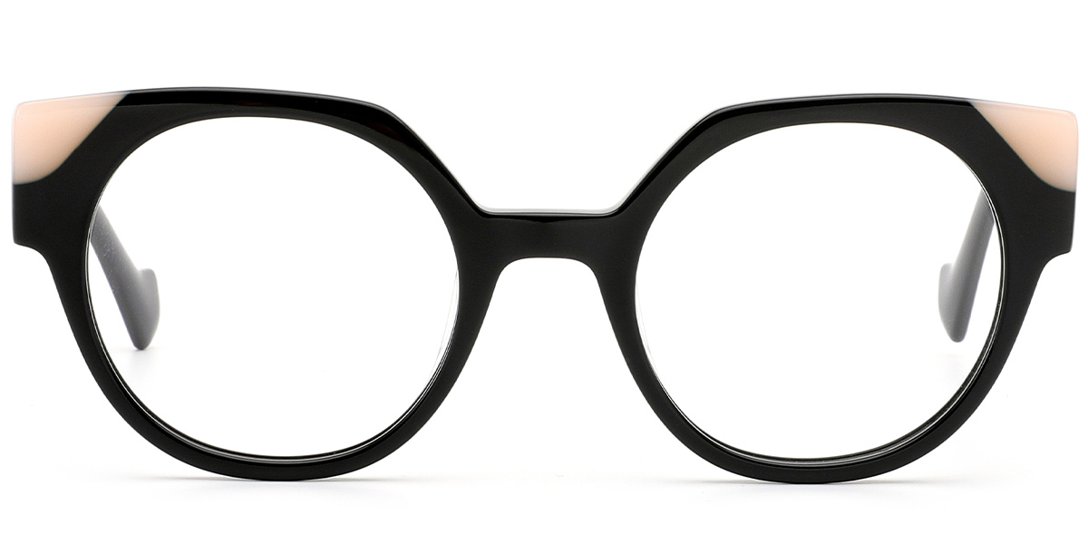 Acetate Cat Eye Reading Glasses pattern-black