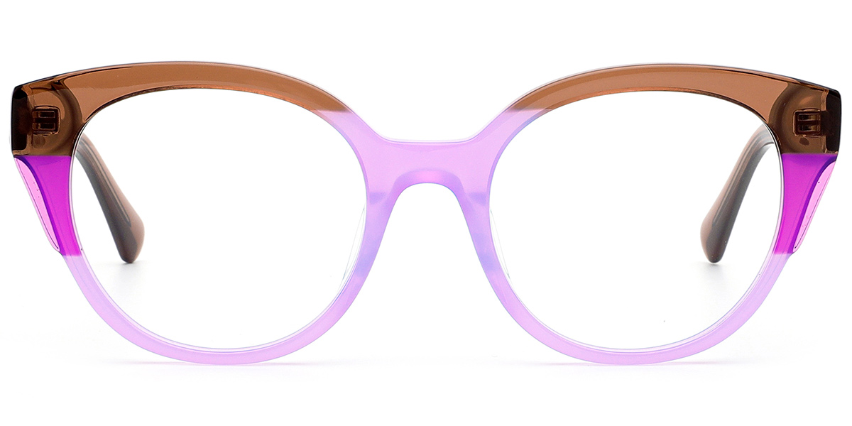 Acetate Cat Eye Reading Glasses pattern-purple