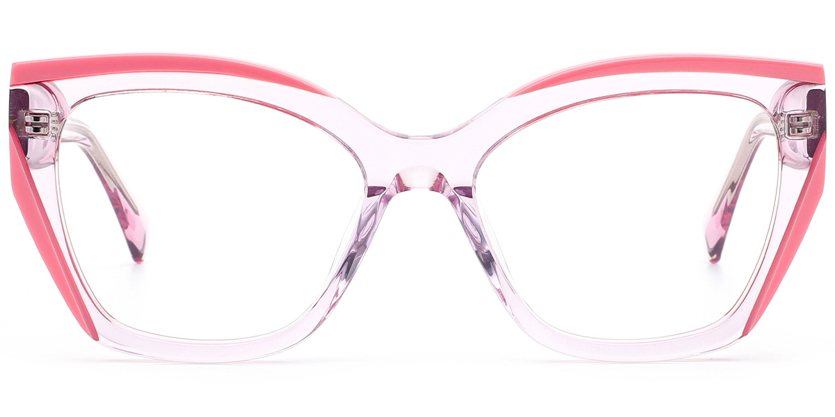 Acetate Cat Eye Reading Glasses pattern-pink