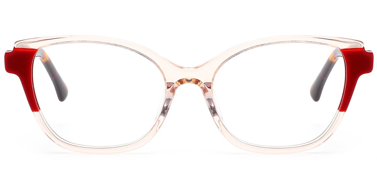 Acetate Cat Eye Reading Glasses pattern-brown