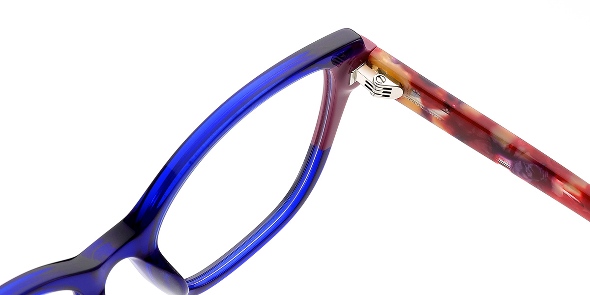 Acetate Cat Eye Reading Glasses pattern-blue