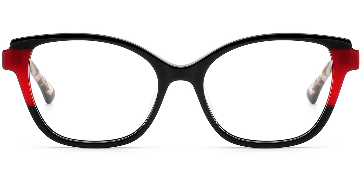 Acetate Cat Eye Reading Glasses pattern-black