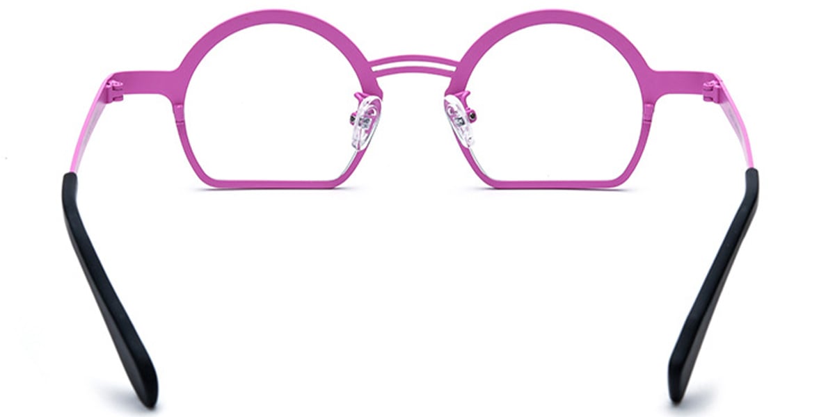 Titanium Geometric Reading Glasses pattern-pink