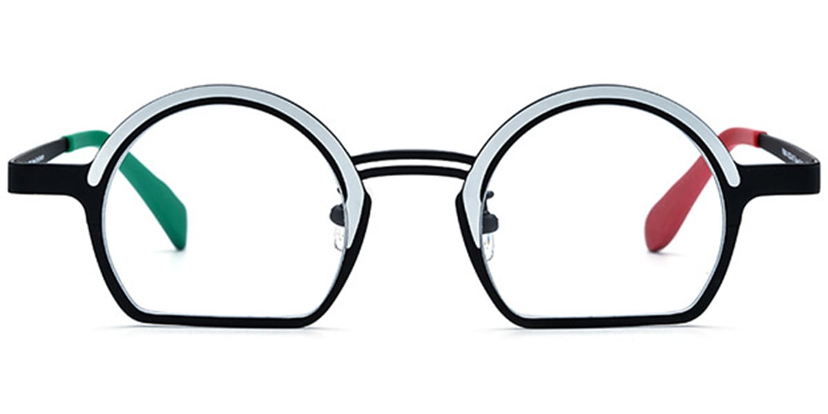 Titanium Geometric Reading Glasses 