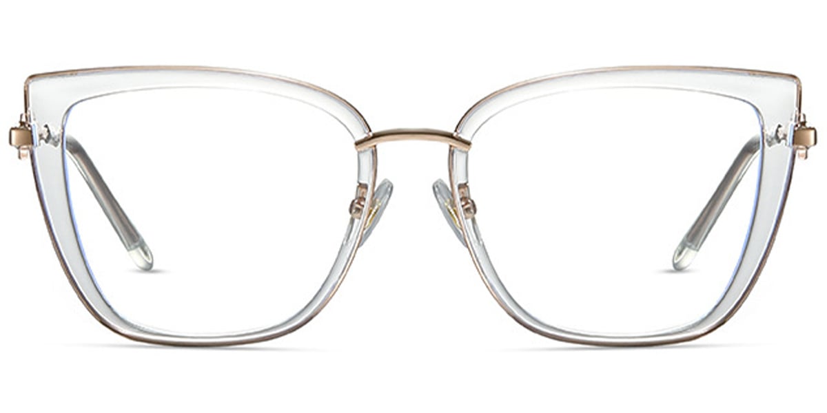 Square Reading Glasses translucent-white