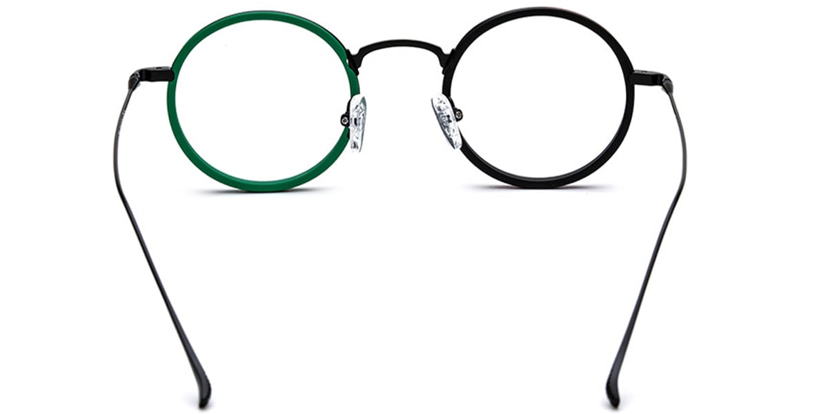 Acetate Round Reading Glasses pattern-black