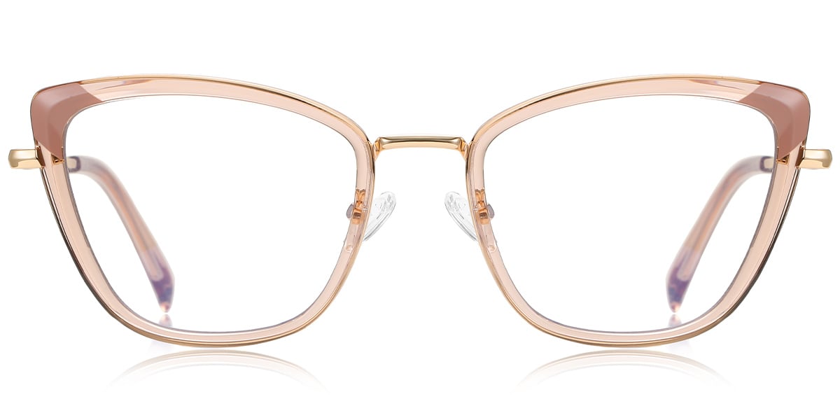 Cat Eye Reading Glasses pattern-pink