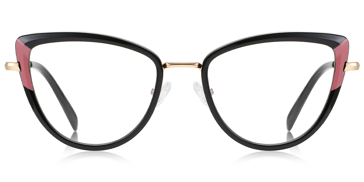 Cat Eye Reading Glasses pattern-black