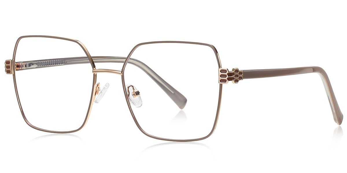 Square Reading Glasses brown