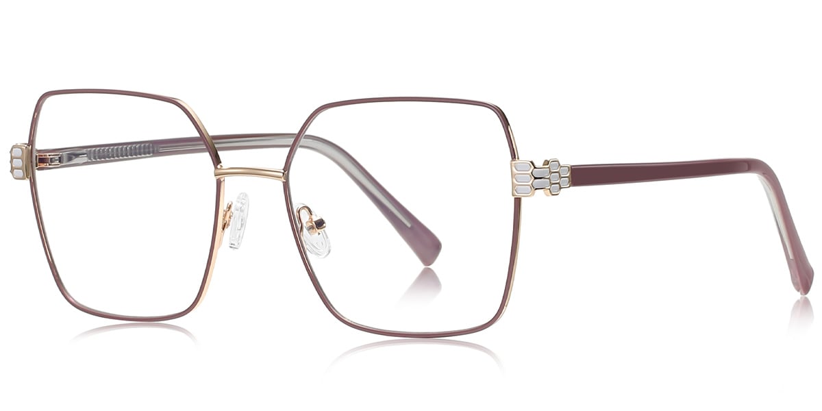 Square Reading Glasses purple