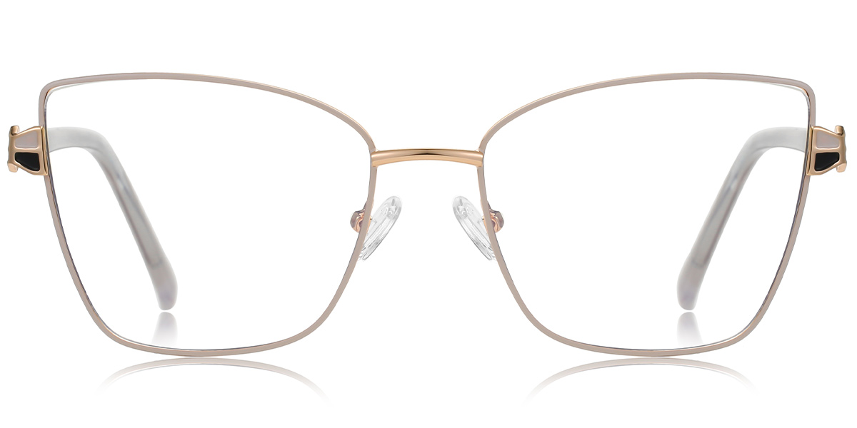 Cat Eye Reading Glasses beige