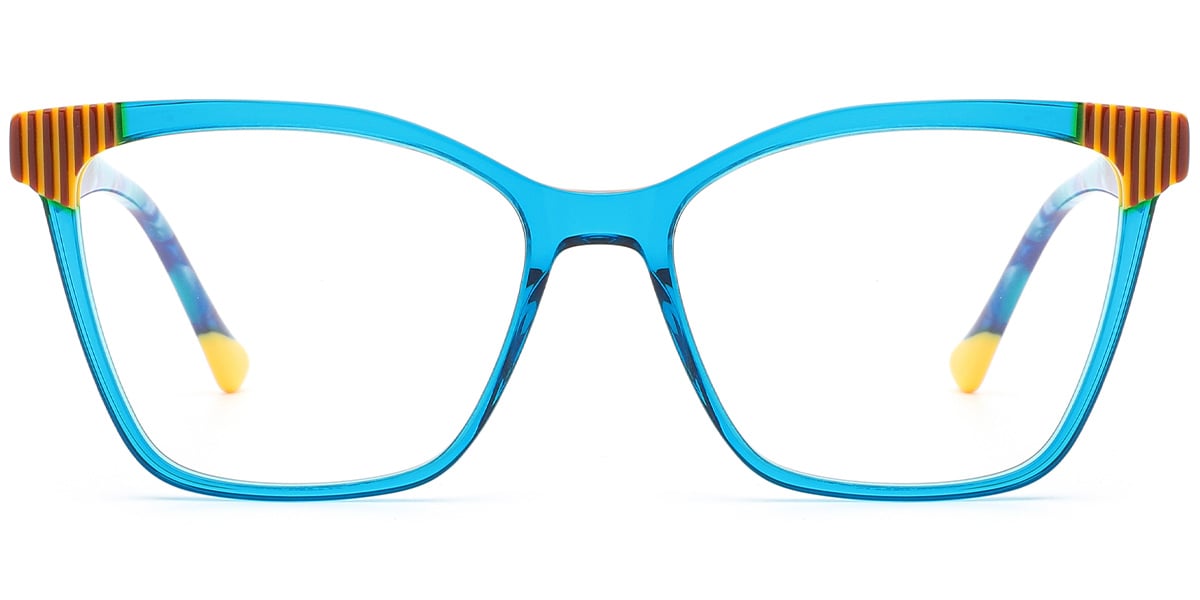 Acetate Cat Eye Reading Glasses translucent-blue